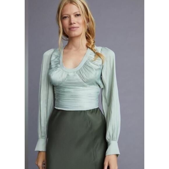 By Athropologie Dresses & Skirts - By Athropologie Blouson Sleeve Blouse Top Womens Size XXS NWT